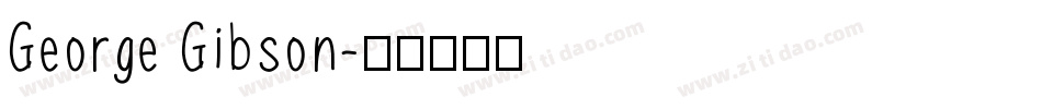 George Gibson字体转换